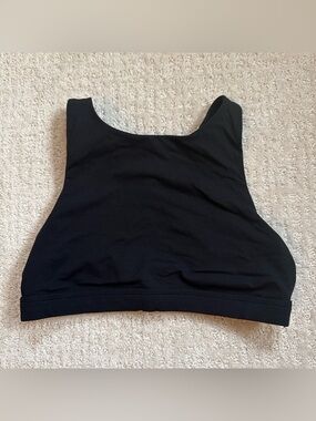 Aerie Black Strappy Sports Bra